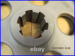 Spur Gear 61 Teeth, 15.25OD, 2.738 Bore 6 Spline, 20 Degree, 2.50 Face F5S4