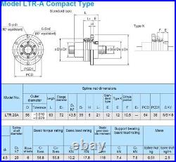 THK New Rotary Ball Spline LTR20ZZFMA+530LF Stainless Type Nut LMG-I-1627=3E32