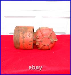 TRACTOR IMPLEMENT PTO 90 Degree Gearbox 6 1/2 Flat Belt Pulley 6 SPLINE INPUT