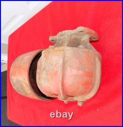 TRACTOR IMPLEMENT PTO 90 Degree Gearbox 6 1/2 Flat Belt Pulley 6 SPLINE INPUT