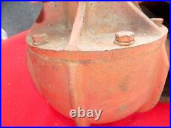 TRACTOR IMPLEMENT PTO 90 Degree Gearbox 6 1/2 Flat Belt Pulley 6 SPLINE INPUT