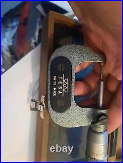 Tesa small face spline anvil type micrometer 0-25mm with resolution 0.001mm
