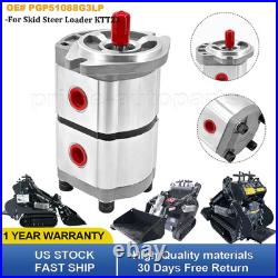 Two-Section Hydraulic Gear Pump For AGT Skid Steer Loader KTT23 PGP51088G3LP New