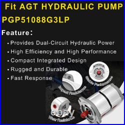 Two-Section Hydraulic Gear Pump PGP51088G3LP For AGT Skid Steer Loader KTT23 New