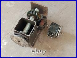 Unbranded worm gear reducer with clutch/brake, splined flange output, as shown