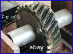 Unbranded worm gear reducer with clutch/brake, splined flange output, as shown