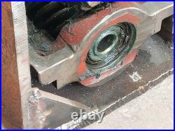 Unbranded worm gear reducer with clutch/brake, splined flange output, as shown