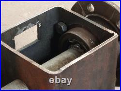 Unbranded worm gear reducer with clutch/brake, splined flange output, as shown