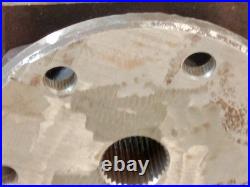 Unbranded worm gear reducer with clutch/brake, splined flange output, as shown