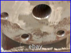 Unbranded worm gear reducer with clutch/brake, splined flange output, as shown