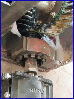 Unbranded worm gear reducer with clutch/brake, splined flange output, as shown