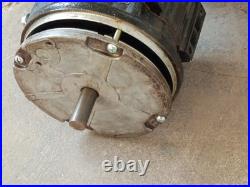 Unbranded worm gear reducer with clutch/brake, splined flange output, as shown