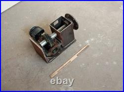 Unbranded worm gear reducer with clutch/brake, splined flange output, as shown