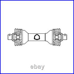 Universal PTO Driveline 1 3/8 21 Spline x 1 1/2 RB With KW