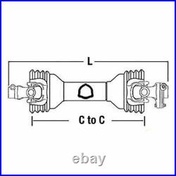 Universal PTO Driveline 1- 3/8 6 Spline With Shear Bolt Clutch