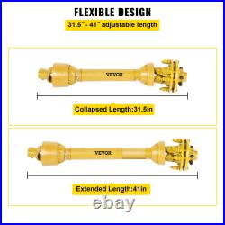 VEVOR PTO Shaft, 1-3/8 PTO Drive Shaft, 6 Spline Both Ends PTO Driveline Shaft