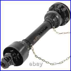 VEVOR PTO Shaft PTO Drive Shaft 1-3/8 6 Spline Ends T5 43-57 for Brush Hog