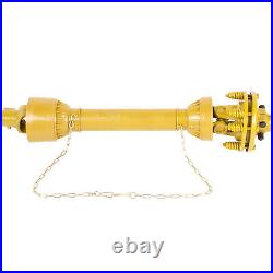 VEVOR PTO Shaft PTO Drive Shaft 1-3/8x6 Spline withSlip Clutch Yellow T4 31.5-41