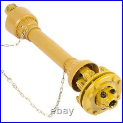 VEVOR PTO Shaft PTO Drive Shaft 1-3/8x6 Spline withSlip Clutch Yellow T4 31.5-41