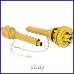 VEVOR PTO Shaft PTO Drive Shaft 1-3/8x6 Spline withSlip Clutch Yellow T4 31.5-41
