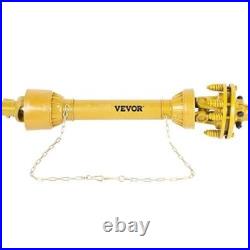 Vevor Pto Shaft 1-3/8 Series 5 6 Spline Ends, 43-57 Telescoping, Slip Clutch