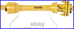 Vevor Pto Shaft 1-3/8 Series 5 6 Spline Ends, 43-57 Telescoping, Slip Clutch