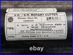 Weasler 14006432 32 PTO Driveline 1-3/8 6 Spline QD x 1-3/8 Round with Pin Hole