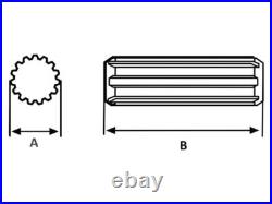 Weasler PTO Splined Shaft 1-11/16 20 Spline 3ft Full Length