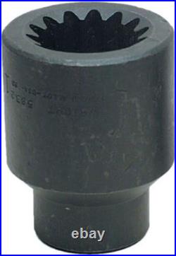 Wright Tool 5864 #5 Spline Drive 6 Point Standard Impact Socket 2Inch
