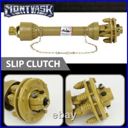 Yellow PTO Shaft PTO Drive Shaft 1-3/8x6 Spline withSlip Clutch T4 31.5-41