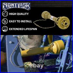 Yellow PTO Shaft PTO Drive Shaft 1-3/8x6 Spline withSlip Clutch T4 31.5-41