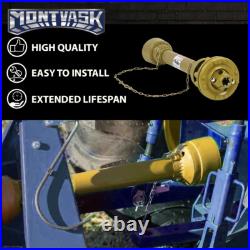 Yellow PTO Shaft PTO Drive Shaft 1-3/8x6 Spline withSlip Clutch T4 31.5-41