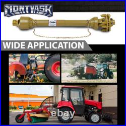 Yellow PTO Shaft PTO Drive Shaft 1-3/8x6 Spline withSlip Clutch T4 31.5-41