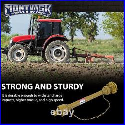 Yellow PTO Shaft PTO Drive Shaft 1-3/8x6 Spline withSlip Clutch T4 31.5-41