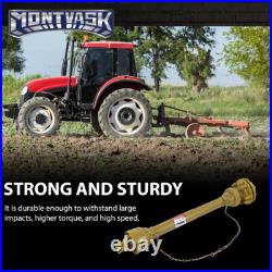 Yellow PTO Shaft PTO Drive Shaft 1-3/8x6 Spline withSlip Clutch T4 31.5-41